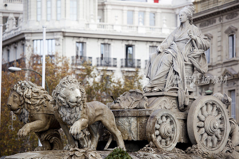 广场de la Cibeles，马德里，西班牙雕像和纪念碑